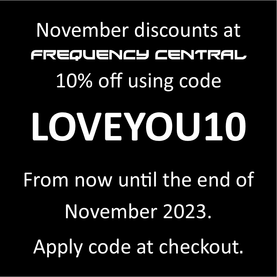 November discount code at Frequency Central!!